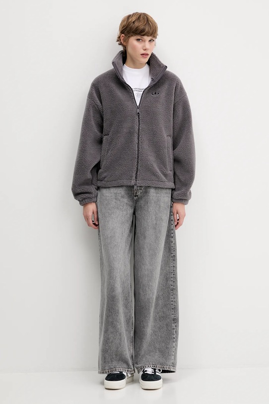 adidas Originals bluza polarowa Essentials JW2784 szary AW25