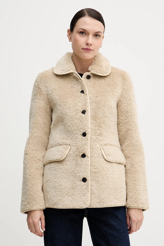 Hoss Intropia kurtka bez kaptura beżowy 5452471