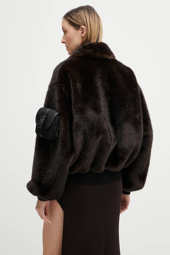 Oblačila Jakna Coperni Faux Fur Bomber COPBL33F9015 rjava