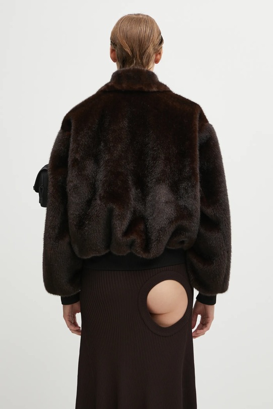 Odzież Coperni kurtka Faux Fur Bomber COPBL33F9015 brązowy