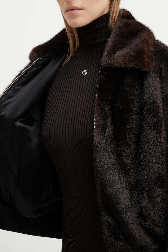 Jakna Coperni Faux Fur Bomber COPBL33F9015