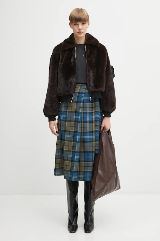 Coperni kurtka Faux Fur Bomber COPBL33F9015