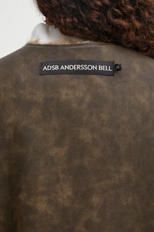 Двостороння безрукавка Andersson Bell Curved Placket Reversible Faux-Fur Vest awa722u