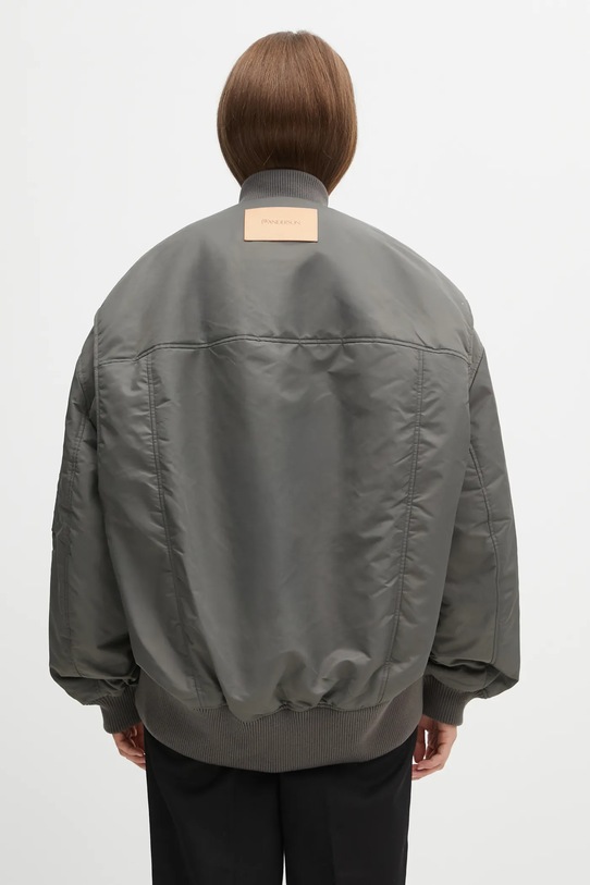 Дрехи Яке бомбър JW Anderson Oversized Curved Hem Bomber JK0381.PG1696 сив