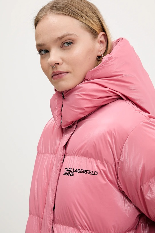 Μπουφάν Karl Lagerfeld Jeans ροζ A4W15020