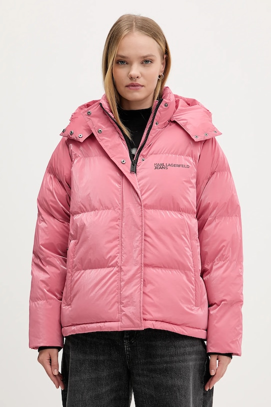 Яке Karl Lagerfeld Jeans с изолация оранжев A4W15020