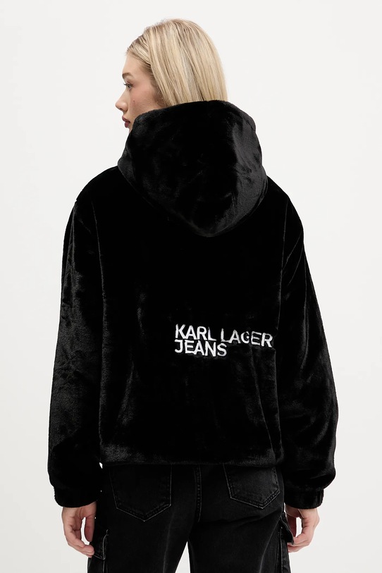 Куртка Karl Lagerfeld Jeans з капюшоном чорний A4W15057