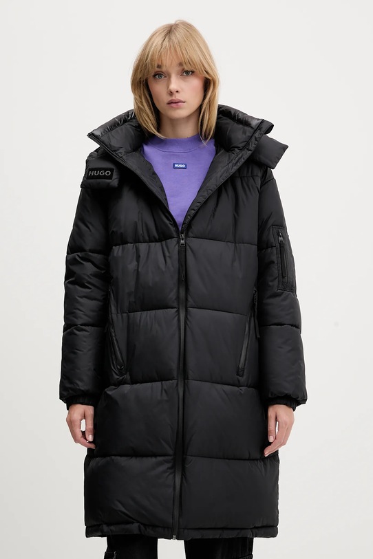 Bunda Hugo Blue zateplené čierna 50546807