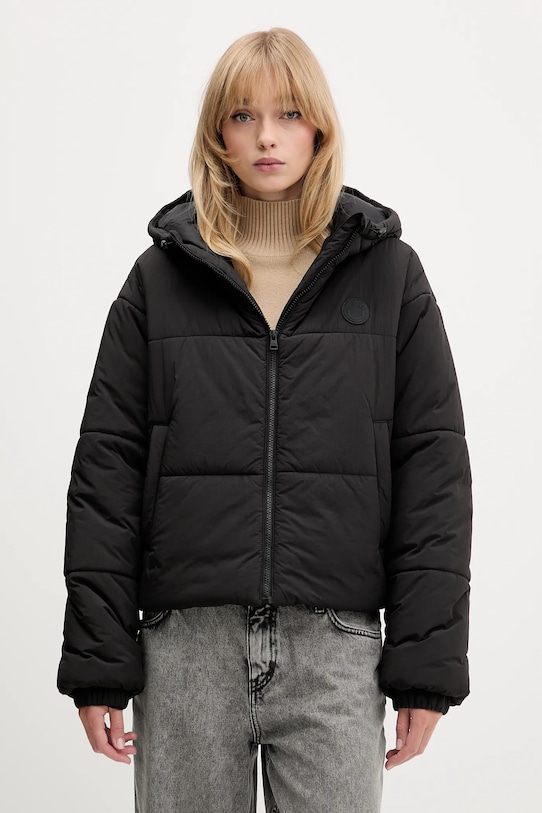 Bunda Hugo Blue oversize čierna 50547675