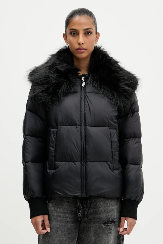 Jakna Hugo Blue s toplom postavom crna 50548005