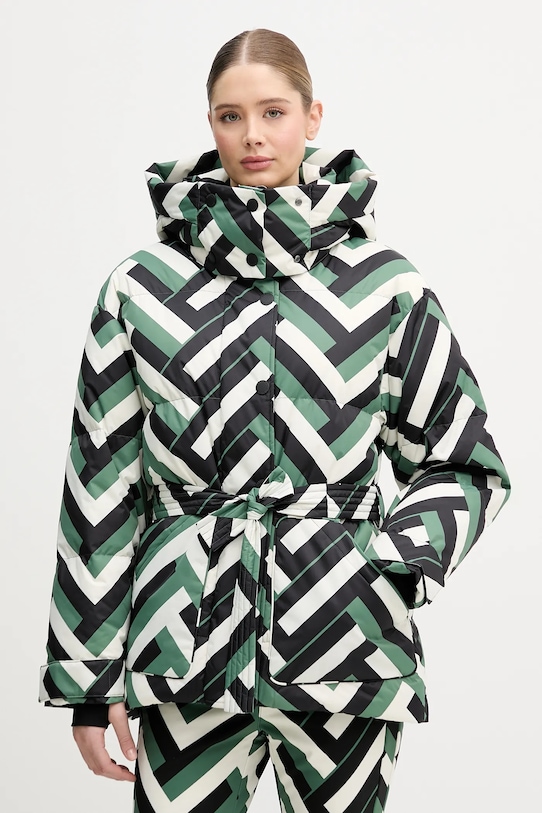 Perfect Moment kurtka narciarska puchowa Cortina sporty zimowe zielony W3001188