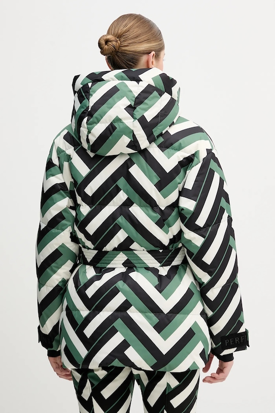 Odzież Perfect Moment kurtka narciarska puchowa Cortina W3001188 zielony