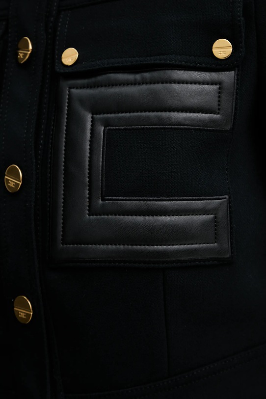 Elisabetta Franchi kurtka GI15957E2 czarny