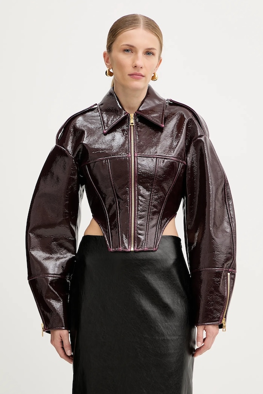 Elisabetta Franchi kurtka nieocieplane bordowy GB00458E2