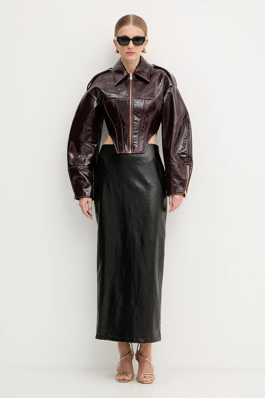 Μπουφάν Elisabetta Franchi GB00458E2 μπορντό AW25