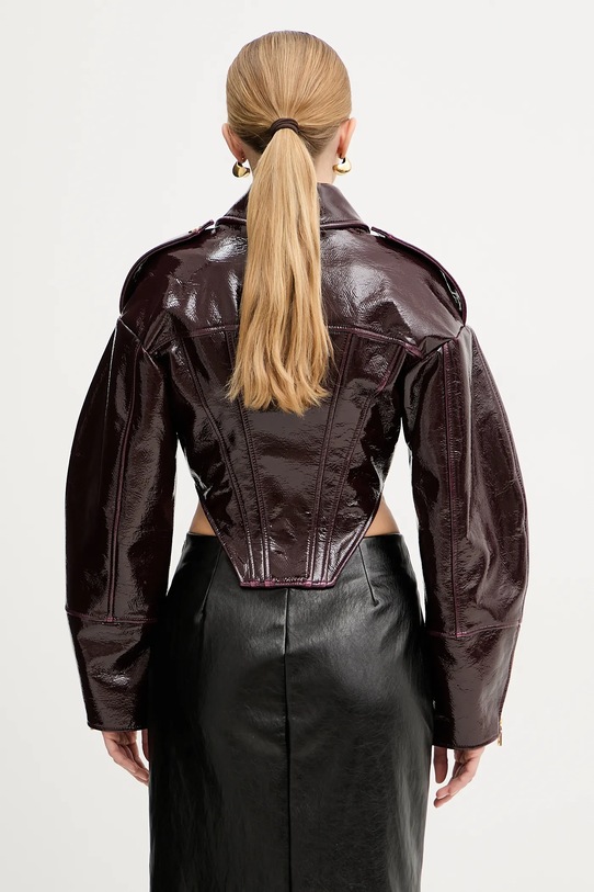 Ρούχα Μπουφάν Elisabetta Franchi GB00458E2 μπορντό