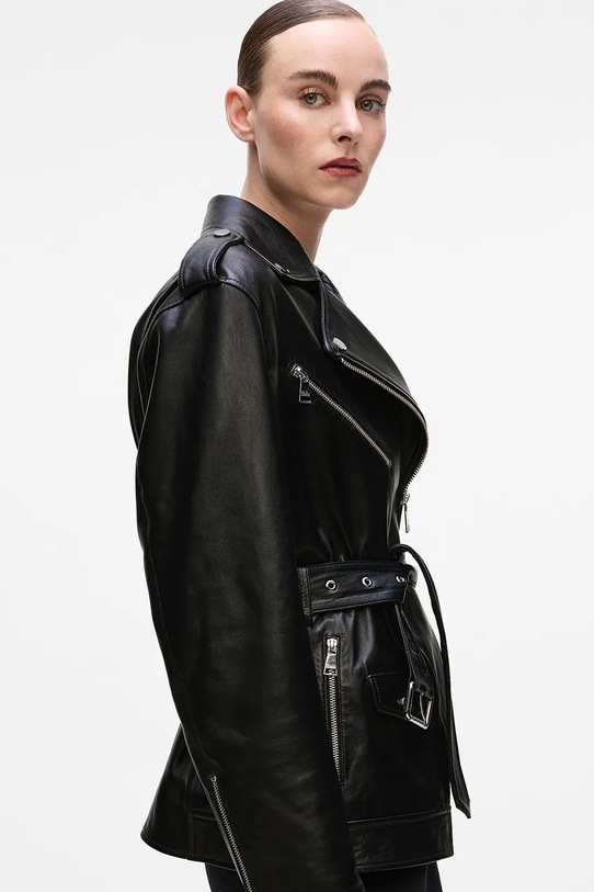 Îmbrăcăminte Karl Lagerfeld geacă de piele A4W14061 negru