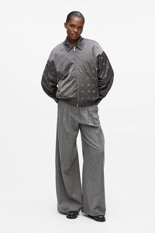 Karl Lagerfeld kurtka bomber szary A4W14046