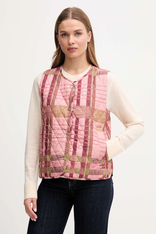 Безрукавка Barbour x Farm Rio с подкладкой розовый LLI0024