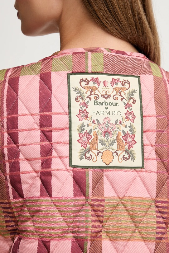 Barbour bezrękawnik x Farm Rio LLI0024 różowy