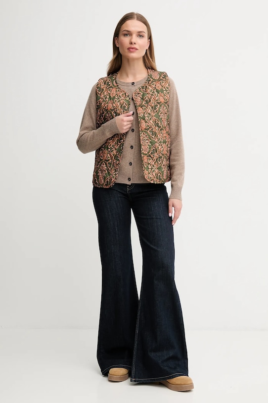 Безрукавка Barbour x Farm Rio LLI0024 зелёный AW25