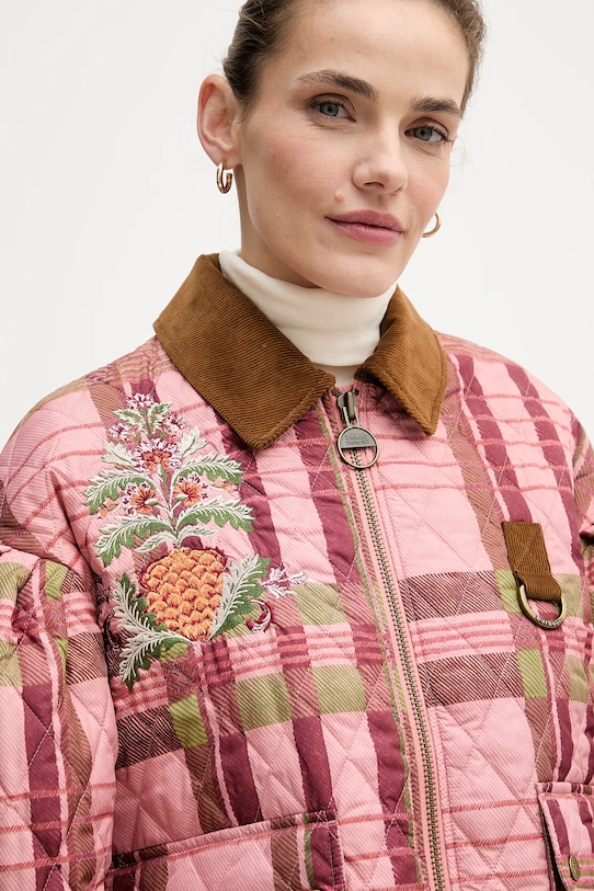 Barbour kurtka x Farm Rio różowy LQU1871