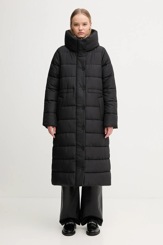 Parka Barbour Freya Puffer Jacket s toplom postavom crna LQU1848BK11