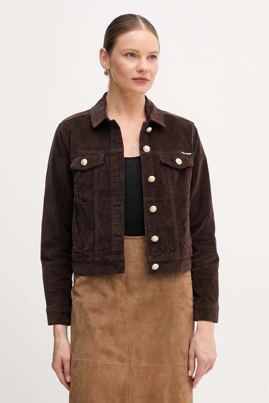 Dkny kurtka nieocieplane brązowy DJ5J6205
