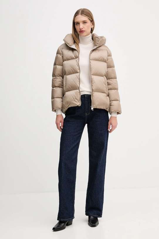 Μπουφάν με επένδυση από πούπουλα Hetrego ARINA 8P600 μπεζ AW25