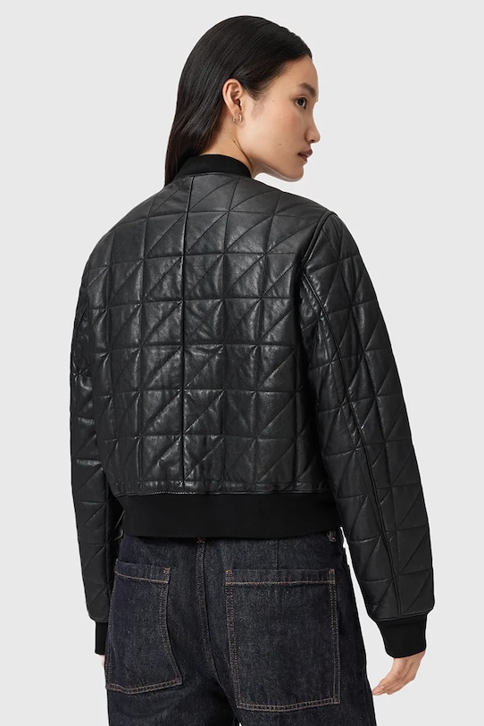 Одяг Шкіряна куртка AllSaints CARLY W013LD чорний