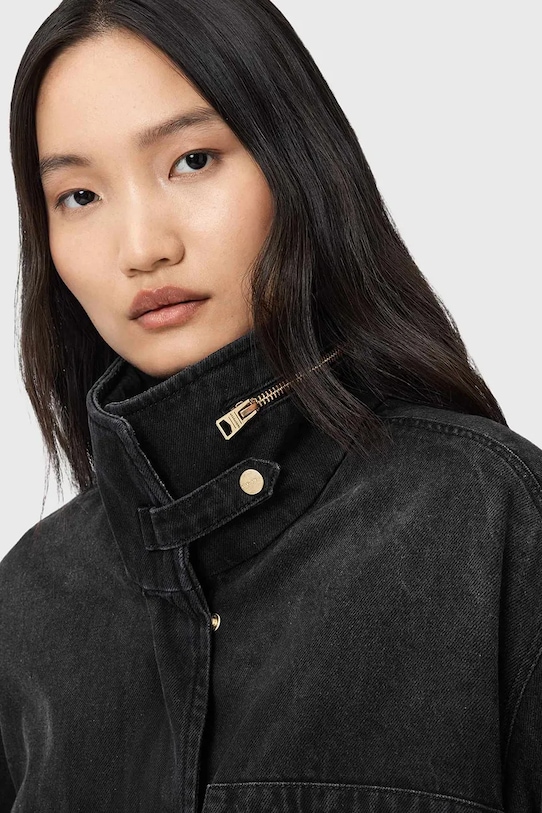 AllSaints geacă jeans CLAY W118OD negru AW25