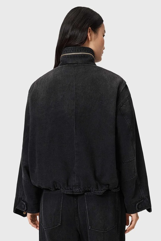 Odzież AllSaints kurtka jeansowa CLAY W118OD czarny