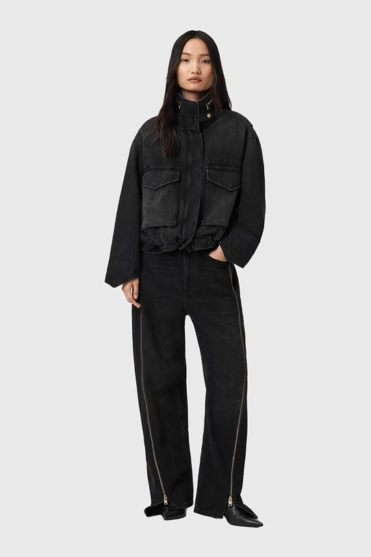 AllSaints kurtka jeansowa CLAY W118OD czarny