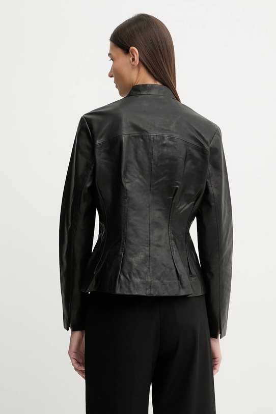 Odzież AllSaints kurtka skórzana CLO W024LD czarny