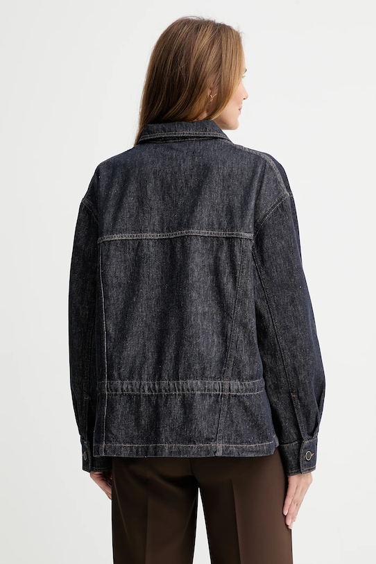 Odzież AllSaints kurtka jeansowa bawełniana DENBY W100PD granatowy