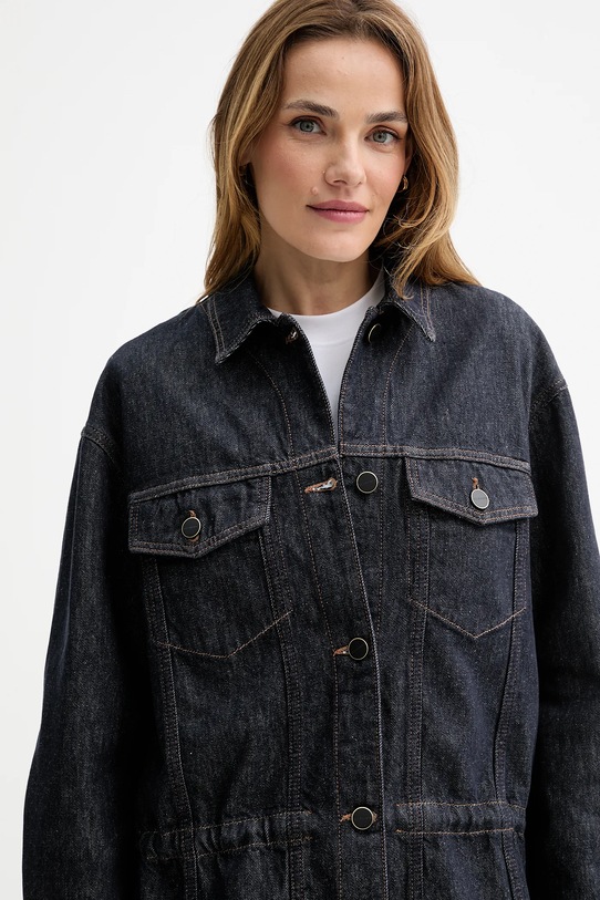 AllSaints giacca di jeans in cotone DENBY blu navy W100PD