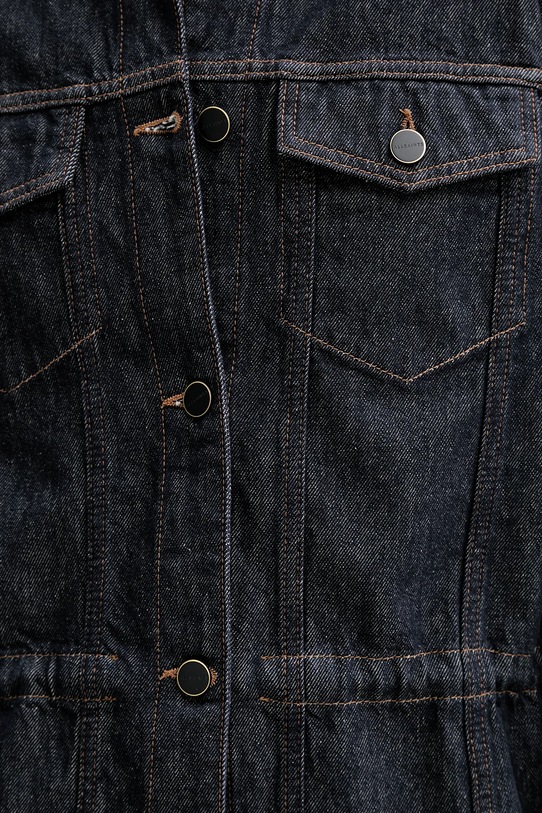 AllSaints kurtka jeansowa bawełniana DENBY W100PD granatowy