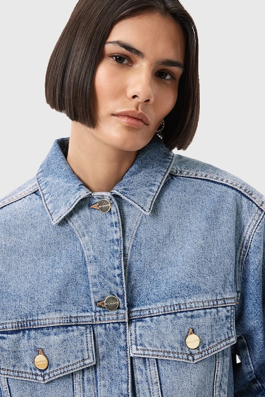 AllSaints kurtka jeansowa LUCA W031OD niebieski AW25