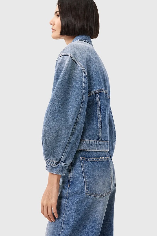 Džínová bunda AllSaints LUCA W031OD modrá