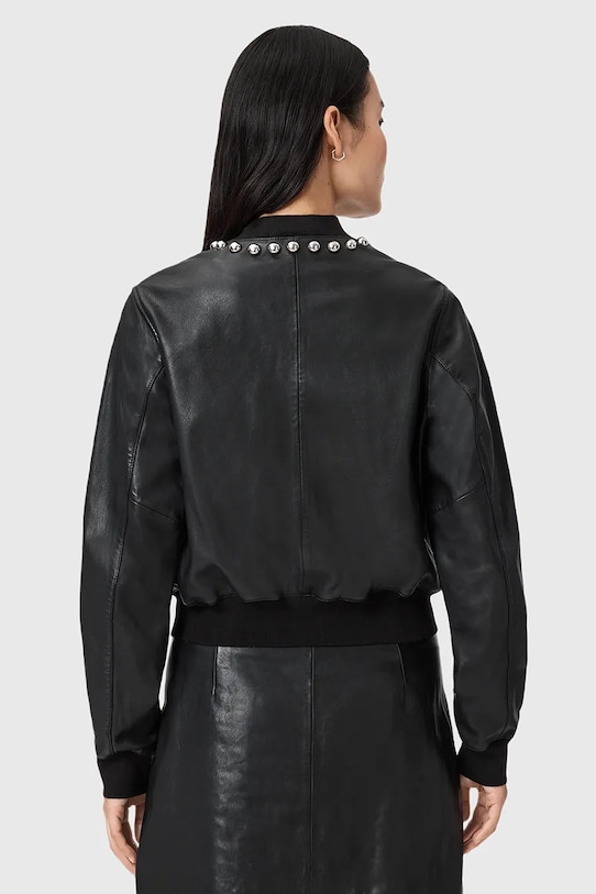 AllSaints kurtka skórzana ORTEN czarny W032LD