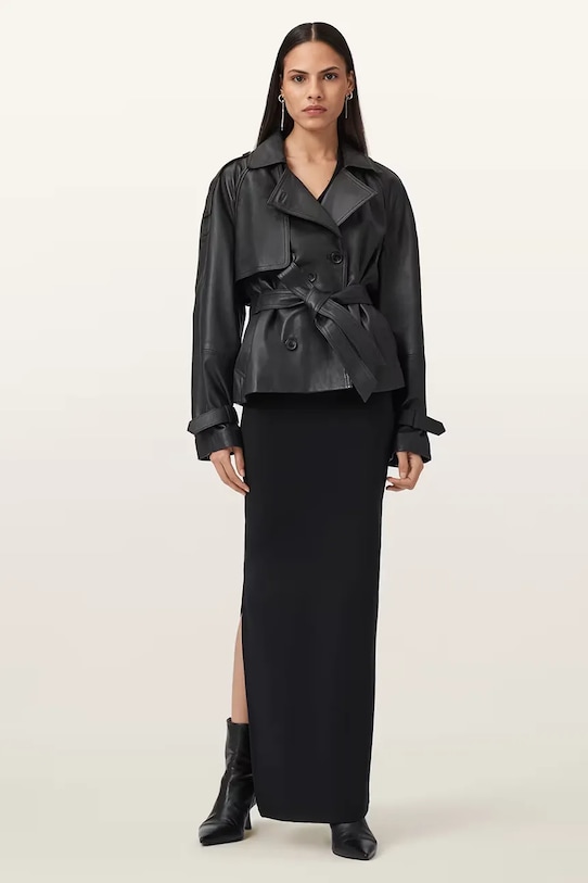 AllSaints trencz skórzany REED W035LD