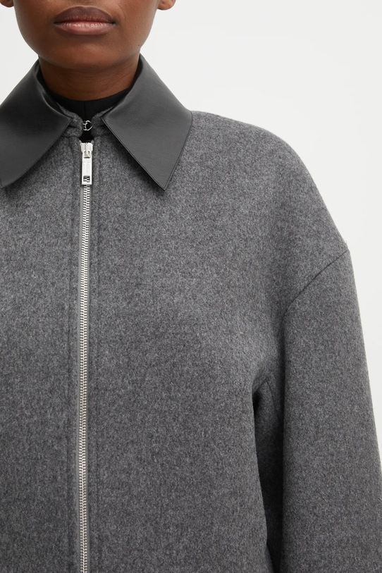Sportmax geacă de lână VACUO gri 2522086022600