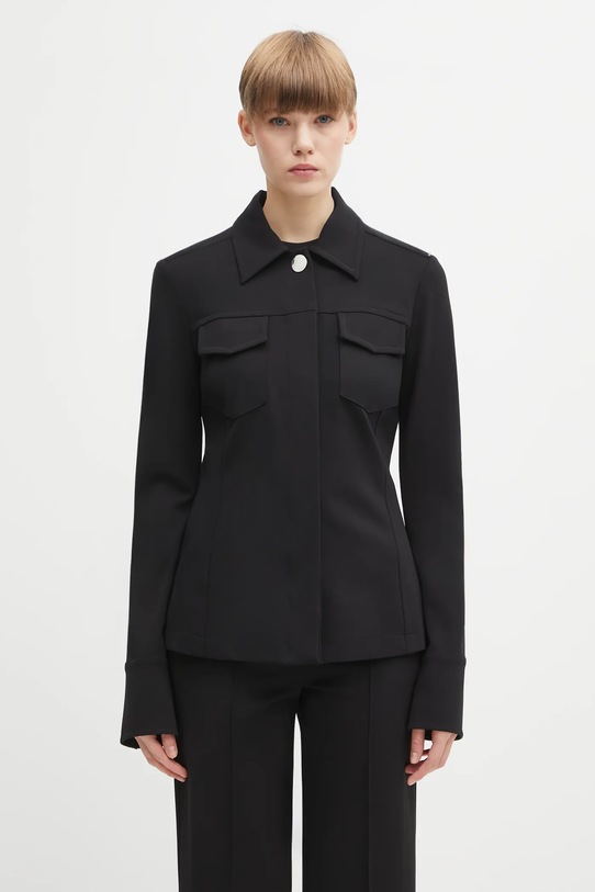 Sportmax kurtka koszulowa WELLS bez kaptura czarny 2522916011600