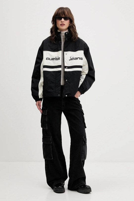 Guess Jeans kurtka W5BL11.WGYL2 czarny AW25