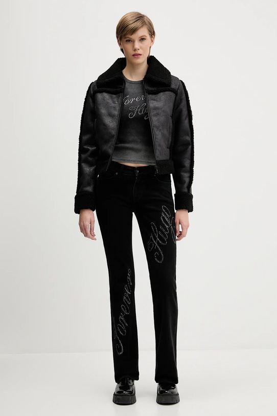 Куртка Guess Jeans W5BL13.W1862 чёрный AW25