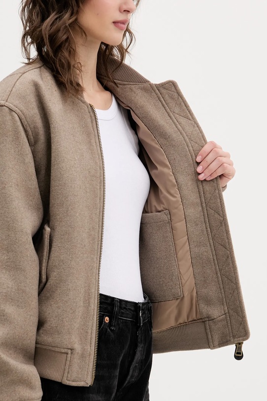 Guess Jeans kurtka bomber z dodatkiem wełny W5BL14.W1482