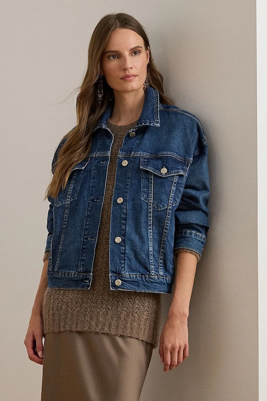 Куртка Lauren Ralph Lauren без подкладки голубой 200979972