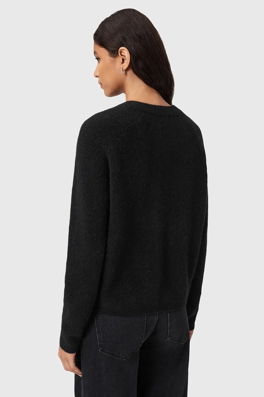 AllSaints kardigan z dodatkiem wełny JAQUELINE czarny W042KD