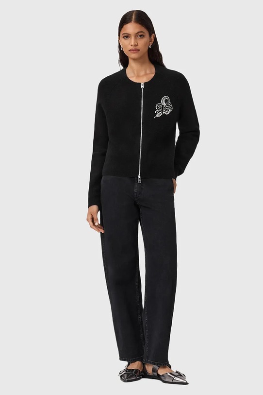 AllSaints kardigan z dodatkiem wełny JAQUELINE W042KD