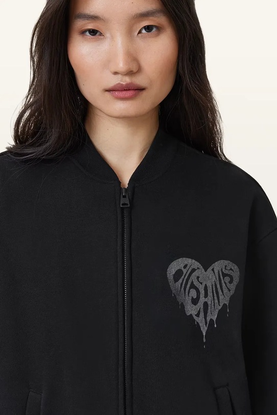 Odjeća Pamučna dukserica AllSaints POSTER W034JD crna